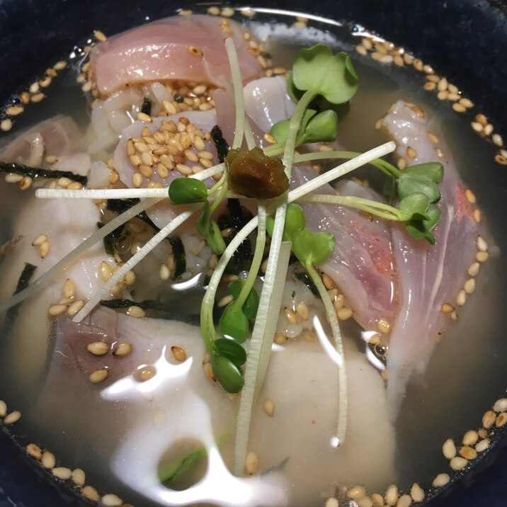 男の宅飯 今日の締め 鯛の出汁茶漬け レシピ 作り方 By Pudge 楽天レシピ